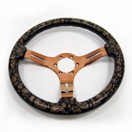 Teggi w/ Paisley Etch on Copper Spokes - 350mm