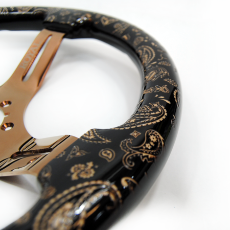 Teggi w/ Paisley Etch on Copper Spokes - 350mm - Image 3