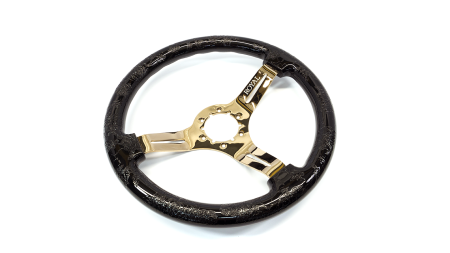 Teggi over Floral Etch on Copper Spokes - 350mm - Image 2