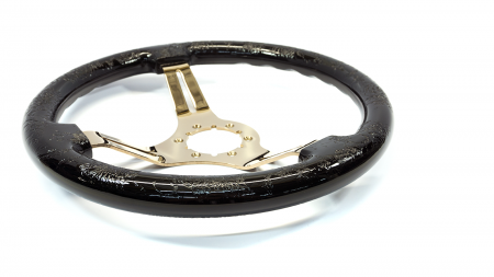 Teggi over Floral Etch on Copper Spokes - 350mm - Image 3