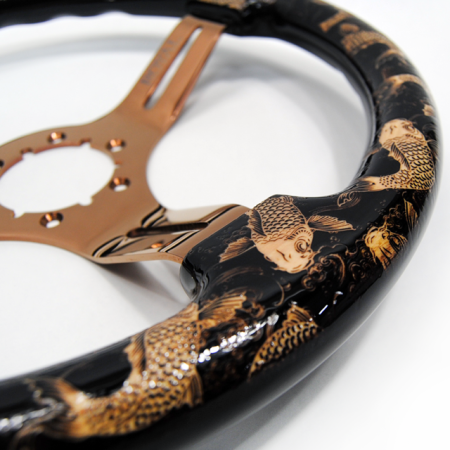 Teggi w/ Carp Etch on Copper Spokes - 350mm