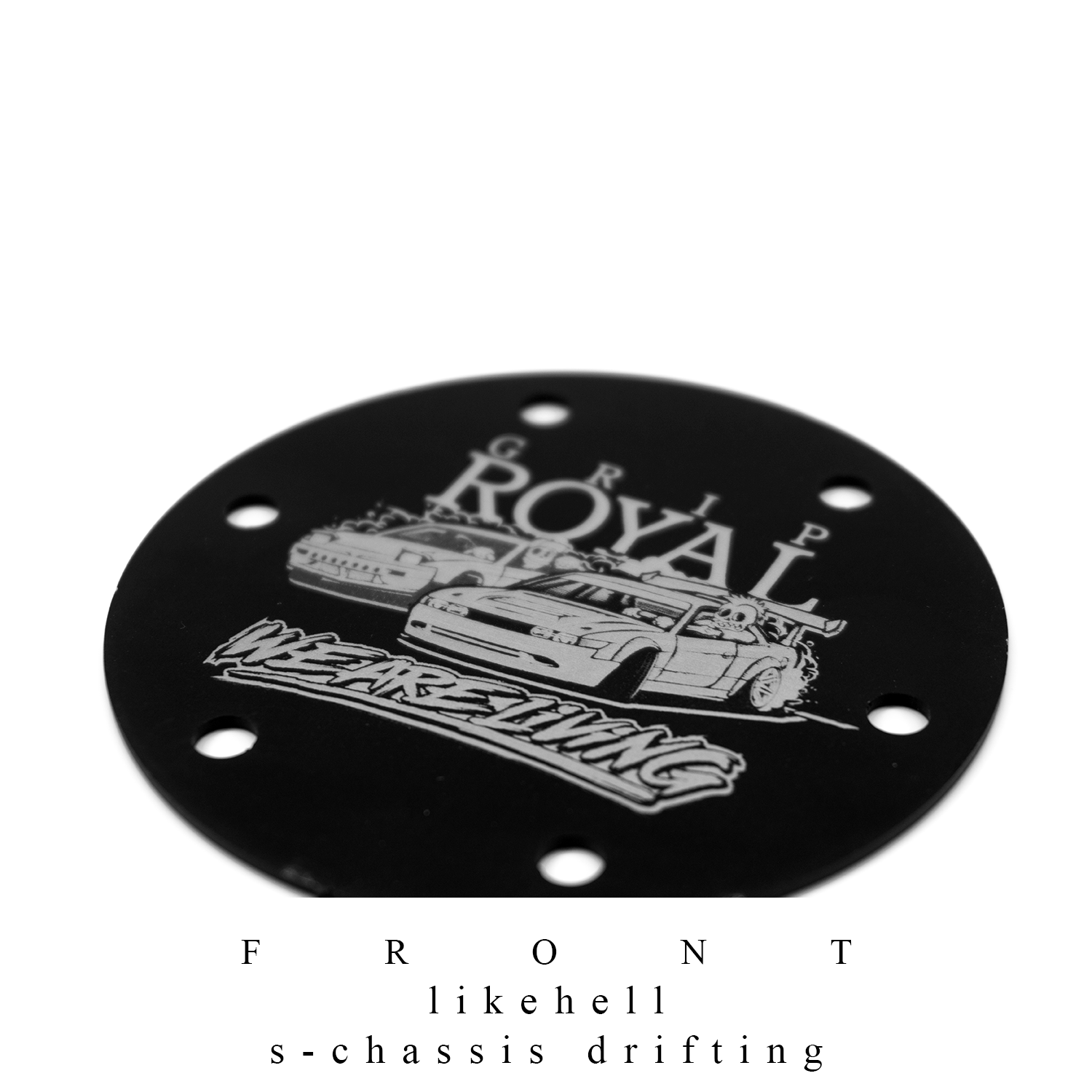 Horn Delete Plate Kit Black Grip Royal