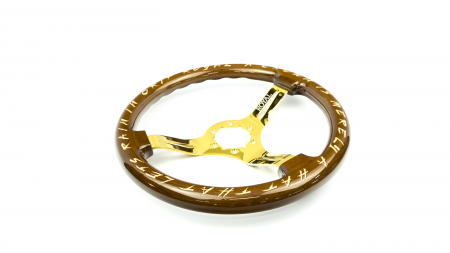[CHOOSE YOUR ETCH] on Gold Chrome Spokes - 350mm - Image 5