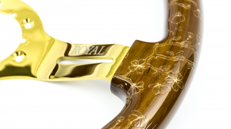 [CHOOSE YOUR ETCH] on Gold Chrome Spokes - 350mm - Image 2