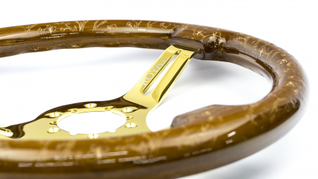 Cherry Branches Etch on Gold Spokes - 350mm - Image 3