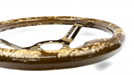 Floral Etch on Copper Spokes - 350mm - Image 9