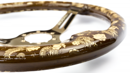 Dragon on Cloud Etch on Copper Spokes - 350mm - Image 6