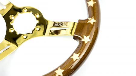 Stars Etch on Gold Spokes - 350mm