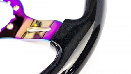 Teggi w/ Blue, Red, Rainbow Flake on Neochrome Spokes - 350mm - Image 6