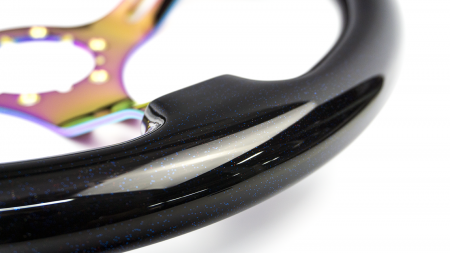 Teggi w/ Blue, Red, Rainbow Flake on Neochrome Spokes - 350mm - Image 9
