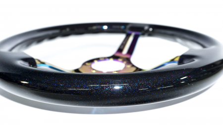 Teggi w/ Blue, Red, Rainbow Flake on Neochrome Spokes - 350mm - Image 5