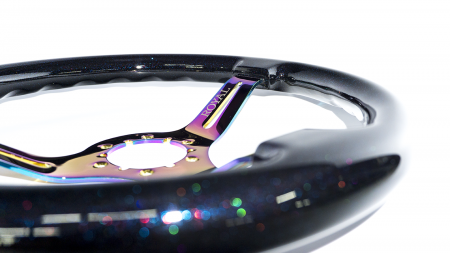 Teggi w/ Blue, Red, Rainbow Flake on Neochrome Spokes - 350mm - Image 4