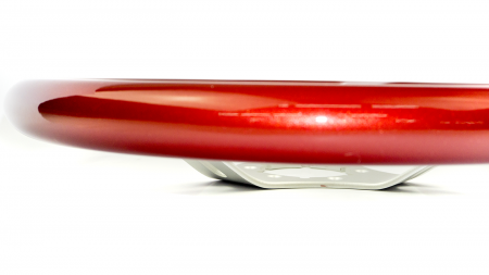 Candy Red on Brushed Silver Spokes - 350mm - Image 3