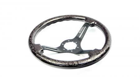 Cola Over Paisley Etch on Black Spokes - 350mm - Image 5