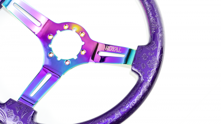 Plumcrazy Over Paisley Etch on Neochrome Spokes - 350mm