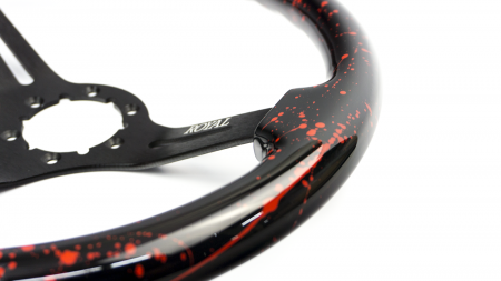 Teggi w/ Si Paint Splatter on Black Spokes - 350mm