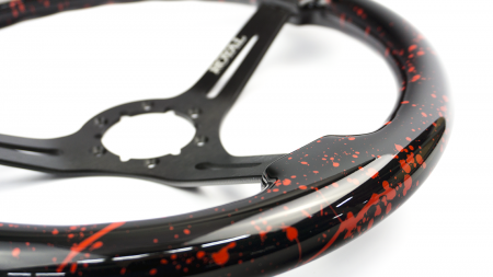 Teggi w/ Si Paint Splatter on Black Spokes - 350mm - Image 3