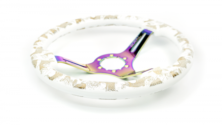Halo w/ Carp Etch on Neochrome Spokes - 350mm - Image 4