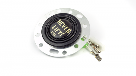 Horn Button - CF64 Never Lift! - Gold - Image 4