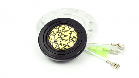 Horn Button - Spade & Card Suites - Gold - Image 2