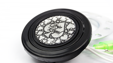Horn Button - Spade & Card Suites - Silver