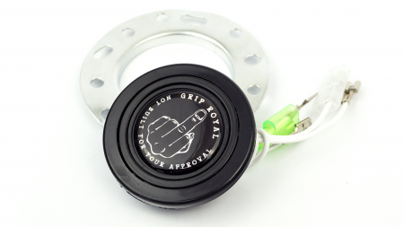 Horn Button - Middle Finger - Silver - Image 2