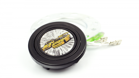 Horn Button - Drifting Cars - Silver - Image 2