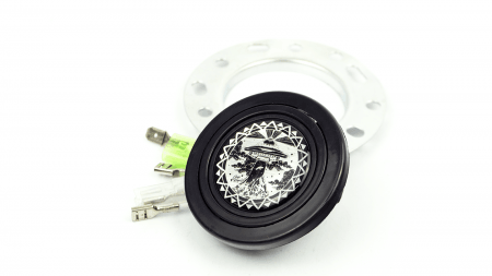 Horn Button - UFO Abduction - Silver - Image 2