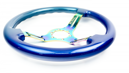 Tahitian Green Fade to Blue Metallic on Neochrome Spokes - 350mm - Image 3
