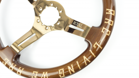 We Are Living Etch on Copper Spokes - 350mm - Image 3