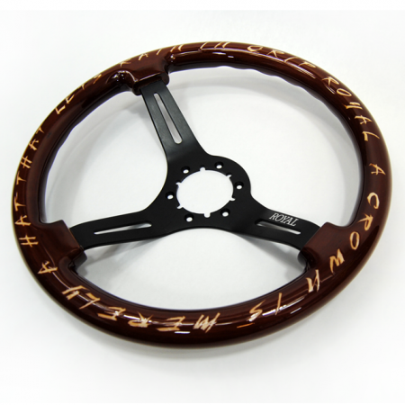 [CHOOSE YOUR ETCH] on Black Spokes - 350mm - Image 6
