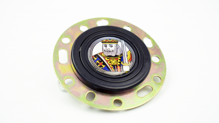 Horn Button - King - Silver