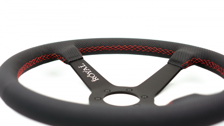 Brute - 350mm - Perforated Leather - Red Stitch - Image 3