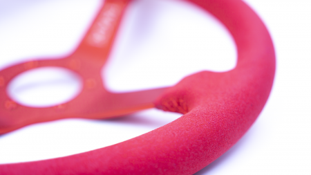 Brute - 350mm - Red Suede on Red Spokes - Image 5