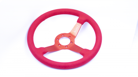 Brute - 350mm - Red Suede on Red Spokes - Image 3