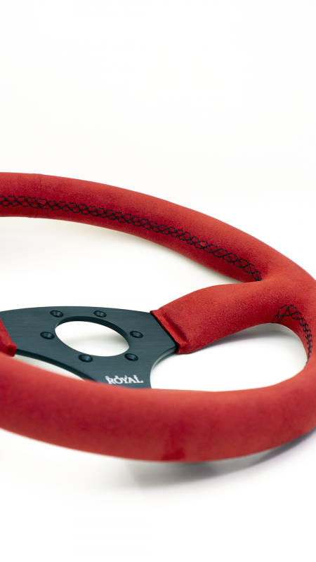 Ace - 350mm - Red Suede - Black Stitch - Image 7