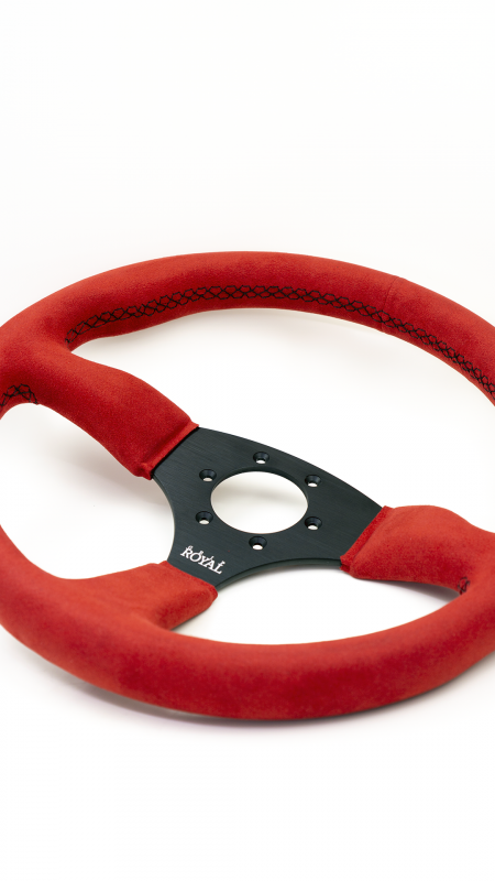 Ace - 350mm - Red Suede - Black Stitch - Image 6