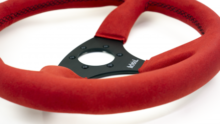 Ace - 350mm - Red Suede - Black Stitch - Image 4