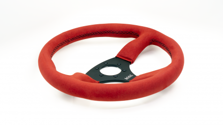 Ace - 350mm - Red Suede - Black Stitch - Image 2