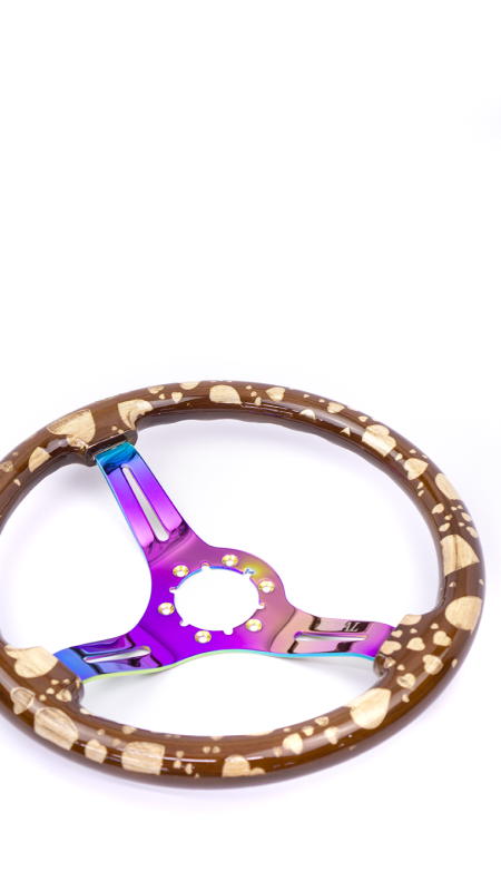 Hearts Etch on Neochrome Spokes - 350mm - Image 4