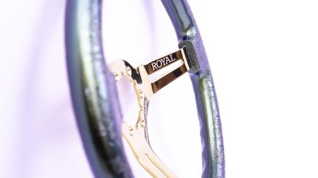Aloe over Dragon Etch on Gold Spokes - 350mm - Image 5