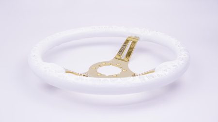 Halo over Paisley Etch on Gold Spokes - 350mm - Image 9