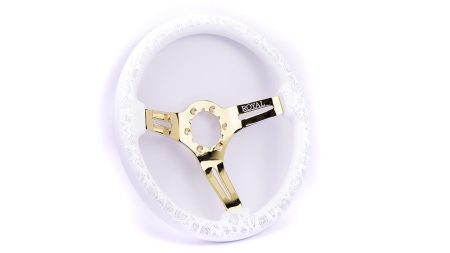 Halo over Paisley Etch on Gold Spokes - 350mm - Image 5