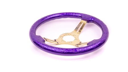 Plumcrazy over Paisley Etch on Gold Spokes - 350mm - Image 3