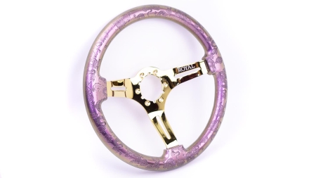 Rosé over Dragon Etch on Gold Spokes - 350mm - Image 2