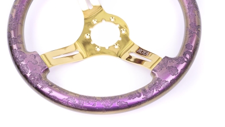 Rosé over Dragon Etch on Gold Spokes - 350mm - Image 7