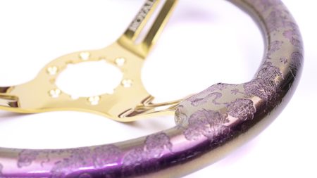 Rosé over Dragon Etch on Gold Spokes - 350mm - Image 6