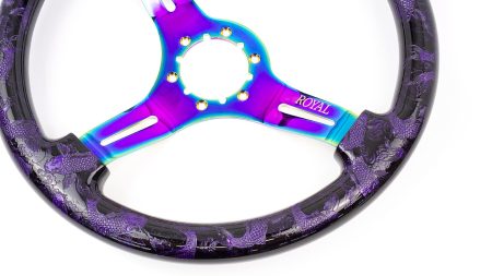 Teggi w/ Carp Etch w/ Plumcrazy Inlay on Neochrome Spokes - 350mm - Image 2