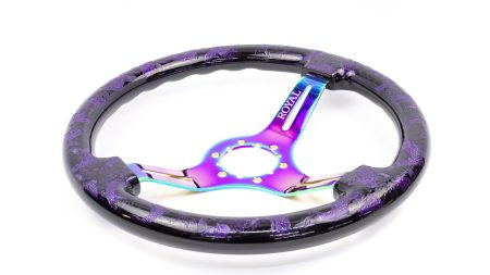 Teggi w/ Carp Etch w/ Plumcrazy Inlay on Neochrome Spokes - 350mm - Image 3