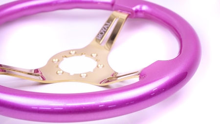 Sassy Pink on Gold Spokes - 350mm - Image 8